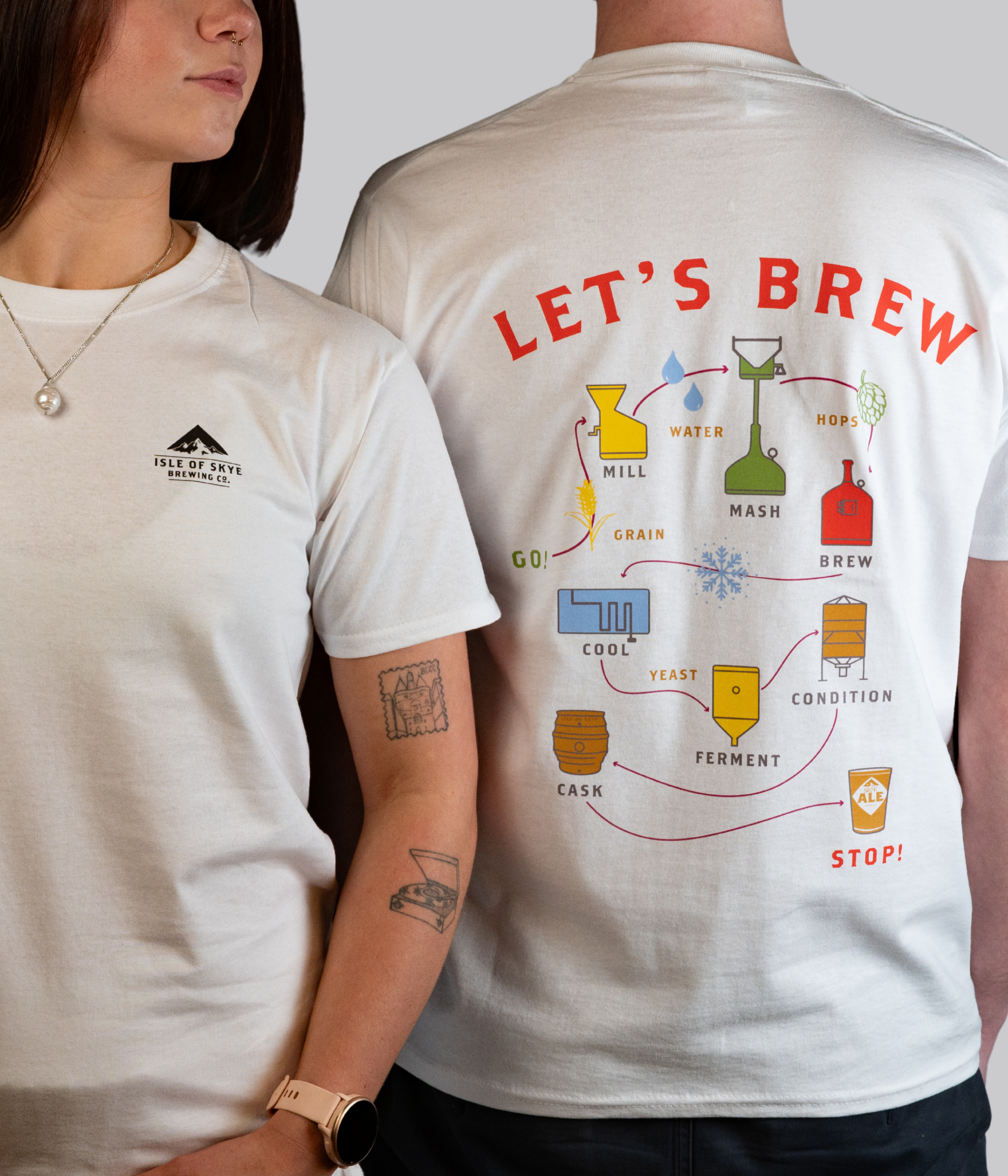 White Brewing Process T-Shirt