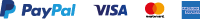 Pay with PayPal, Visa, Mastercard and AmEx